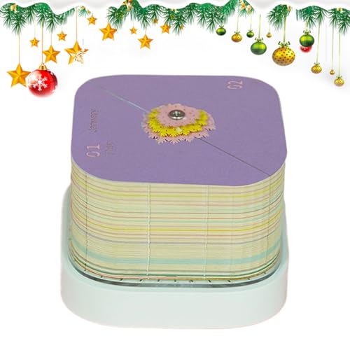 Zyntora Bloc-notes 3D en forme de cabane dans les arbres – Papier d'art détachable pour planification de bureau, vacances, étude, avent, lieu de travail, festival, décoration d'intérieur