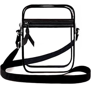 DONGGANGAJI Clear Crossbody Bag, Stadium Approved for Concerts,Clear Shoulder Bag Adjustable Strap With front pocket