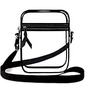 Clear Crossbody Bag, Stadium Approved for Concerts,Clear Shoulder Bag Adjustable Strap With front...
