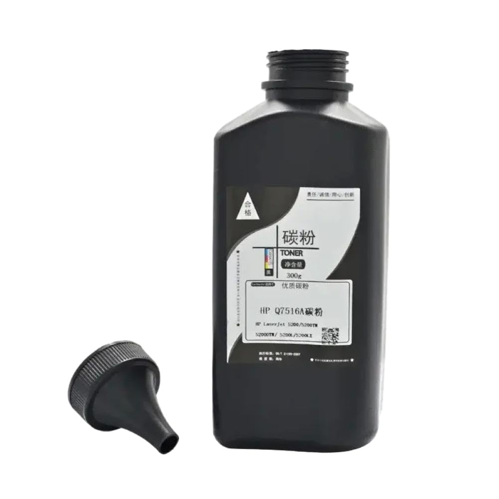 Poudre De Toner Noir 3 Bouteilles Compatible with Laser Printer 5200 5200N 5200TN 5200DTN 5200L 5200LX