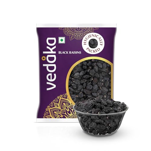 Vedaka Premium Black Fresh Raisins | Kali Kishmish | 200 Gram
