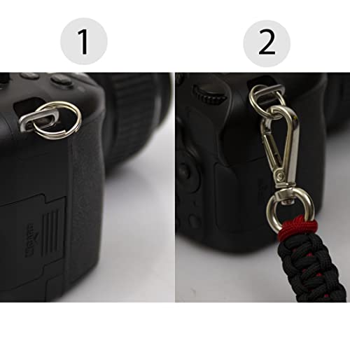 Image of Paracord Wrist | Camera Strap for Robust Hand Grip To Hold All DSLR Camera | Heavy gear | Binocular -Alloy camera strap