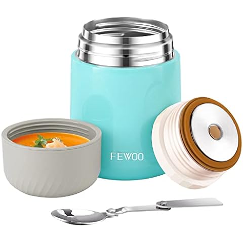 FEWOO 600ml Vacuum Insulated Soup Flask Cover
