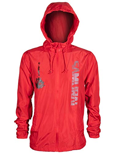 JINX Cyberpunk 2077 Chippin In Men's Windbreaker Jacket, Red, Small