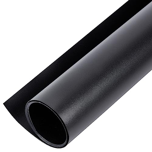 BENECREAT 100x40 cm PVC Photographie Toile de Fond, Fond Noir Mat de Photo de Vinyle de PVC pour Le Studio de Photo de Photographie de Vidéo de Produit