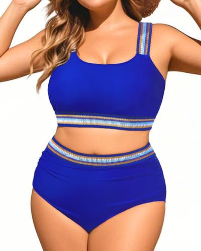 Image of Daci Women's Plus Size High Waisted Bikini Set