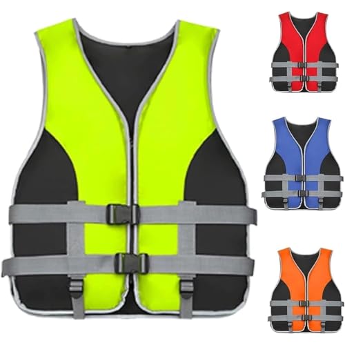 Chaleco Flotación Adulto, Ajustable para Hombre Y Mujer, Ideal para Kayak, Paddle Surf, Vela Y Deportes Acuáticos (Yellow M)