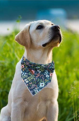 Elegant Little Tail Dog Bandana For Boy Girl Small Medium Large Dogs, Comfortable Dog Bibs Scarf, Adjustable Square Dog Kerchief #TOP4