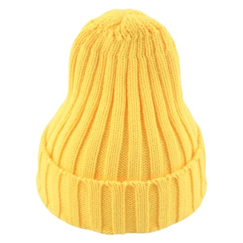 Bonnet en maille pour hommes et femmes - Bonnet d'hiver uni style hip-hop