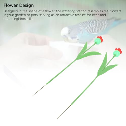 Estação de Rega de Abelha Nurnesy 6PCS, Copos de Abelha Em pé, Alimentador de Beija-flor de Flores C