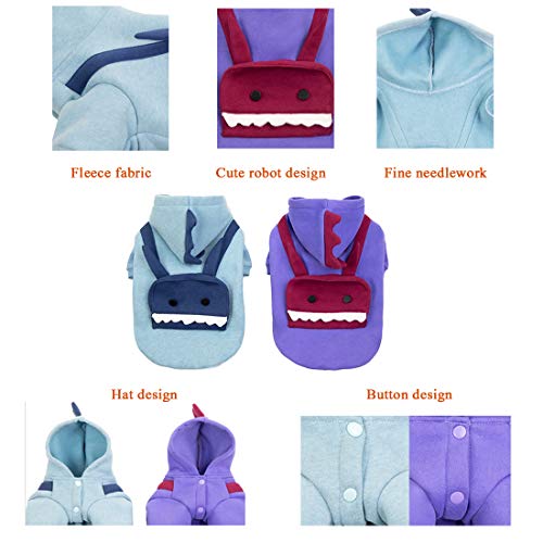 TVMALL - Felpa con Cappuccio per Cani, Cappotti e