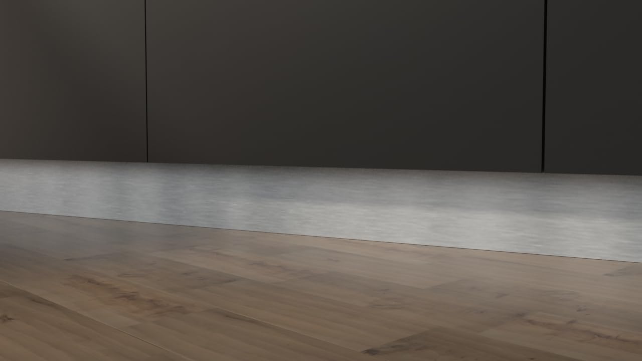 Lo spazio in costruzione Zoccolo Cucina 2 m Inox, Acciaio Inox