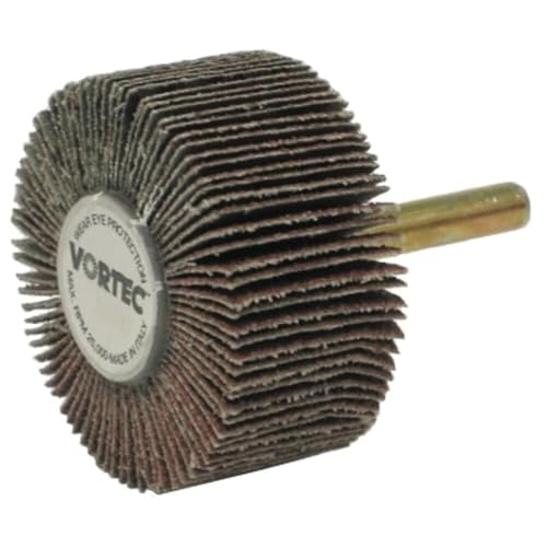Roues à rabats abrasifs Wolverine 1/4" x 1" Weiler 30725 grain 120AO