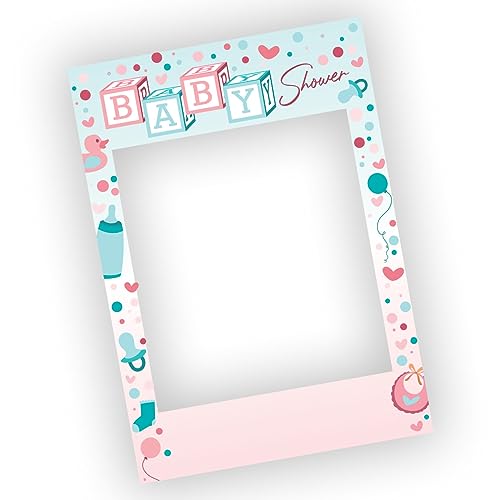Cadre à selfie fête prénatale fille garçon et accessoire photo booth avec Velcro