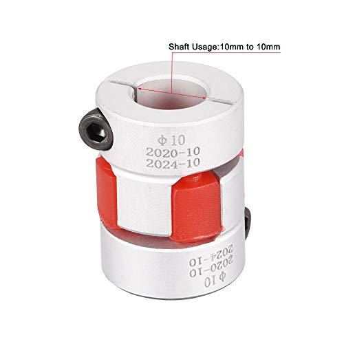 sourcing map 10mm bis 10mm Bohrung L26xD20 Flexible Spider Kupplung Klauenkupplung Wellengelenk für Servomotor