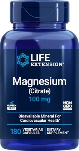 Life Extension Magnesium Citrate 100mg 180 Vegetarian Capsules