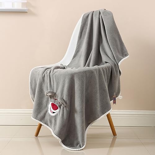 Image of Lotso Bear Bath Towel for Kids Oversized Microfiber Beach Towel Lightweight Quick Dry (30x60 Inches) (Grey)