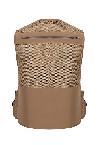 Image of Hbufnha Outdoor Fishing Hunting Vest Multi Pockets Work Cargo Jacket