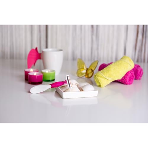 BIC Soleil Scent Razors Women - Triple Blade Disposable Womens Razors with Floral Scented Handles - Pack of 4