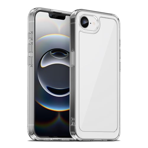 Image of Case for iPhone 16e, Military Grade Drop Protection Phone Case, Yellowing Resistant, Anti-Scratch Hard PC Back, Shockproof Hard Ultra-Thin Protective Cover, Clear