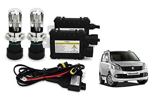 RS Enterprises Cars Maruti Suzuki Wagon R 2010 H4 - HID Conversion Light Kit ( 2 HID Light , 2 Blaster , Wiring ) Vehicle HID Kit for Car Headlight