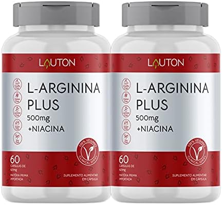 Combo 2 Arginina 60 cápsulas Lauton Nutrition