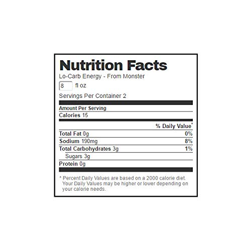 Miniatura 2 de Monster Energy latas de 24 onzas con tapas resellables (Lo - Carb, 6 latas)