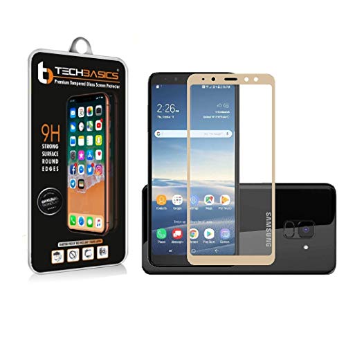 TechBasics TBTG5DSAMJ4GLD 5D Tempered Glass for Samsung Galaxy J4 (2018) (Gold) Deal