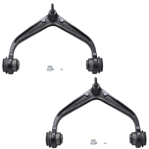 Image of Detroit Axle - Front 10pc Suspension Kit for 2011-2019 Chevy Silverado 2500 HD 3500 HD GMC Sierra, 2 Upper Control Arms w /Ball Joints 2 Sway Bar Links 4 Inner & Outer Tie Rods 2 Lower Ball Joints
