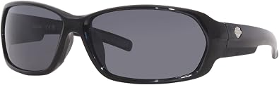 Harley Davidson Eyewear HD0913X Sunglasses - Shiny Black Frame, Smoke Lenses, 63 mm HD0913X6301A