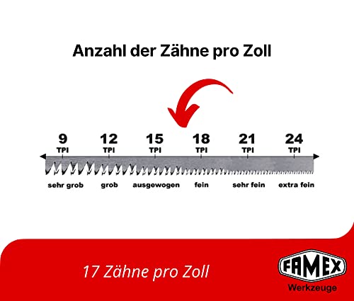 FAMEX 5507 Japansäge Dozuki - Japanische Zugsäge für feine Holzarbeiten - Feinsäge Handsäge Holzsäge - Made in Japan – Bild 5