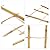 Cambaverd 3 Pack Min Bamboo Trellis 16 in Fan -Shaped Plant Support Trellis with Twist Ties for Indoor Mini Climbing Plants Hoya Potted Plants House Plants Vine Ivy