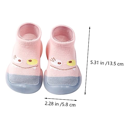 VALICLUD Socks Walking Slipper Socks Knitted Non Socks Soft First White Shoes Shoe Socks for Grip3