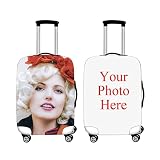 Custom Personalized Design Elastic Luggage Cover Personality Suitcase Cover name tags With Photo (S