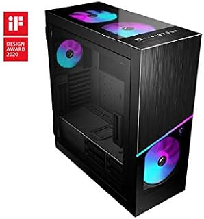 MSI Premium Mid-Tower PC Gaming Case – Tempered Glass Side Panel – RGB