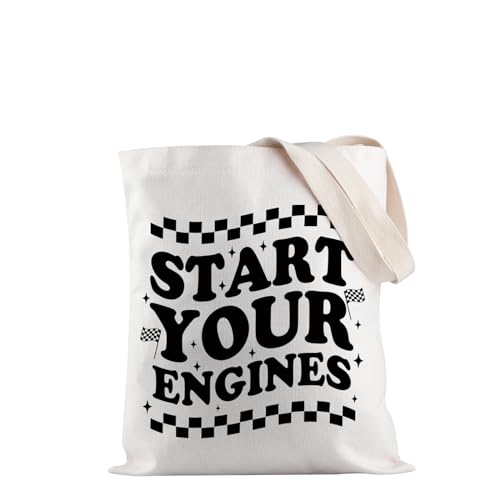Bolsa Tote para Compras con Bandera a Cuadros miniatura 1