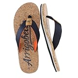ARRIGO BELLO Tongs Homme Tongue Claquette Été Confortable Piscine Plage Antidérapant Sandales Taille 41-46(A Bleu, Taille 42)