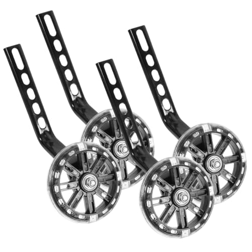 Ruedas de entrenamiento para bicicletas Healifty 4 piezas resistentes con soportes ajustables para equilibrio y soporte miniatura 1
