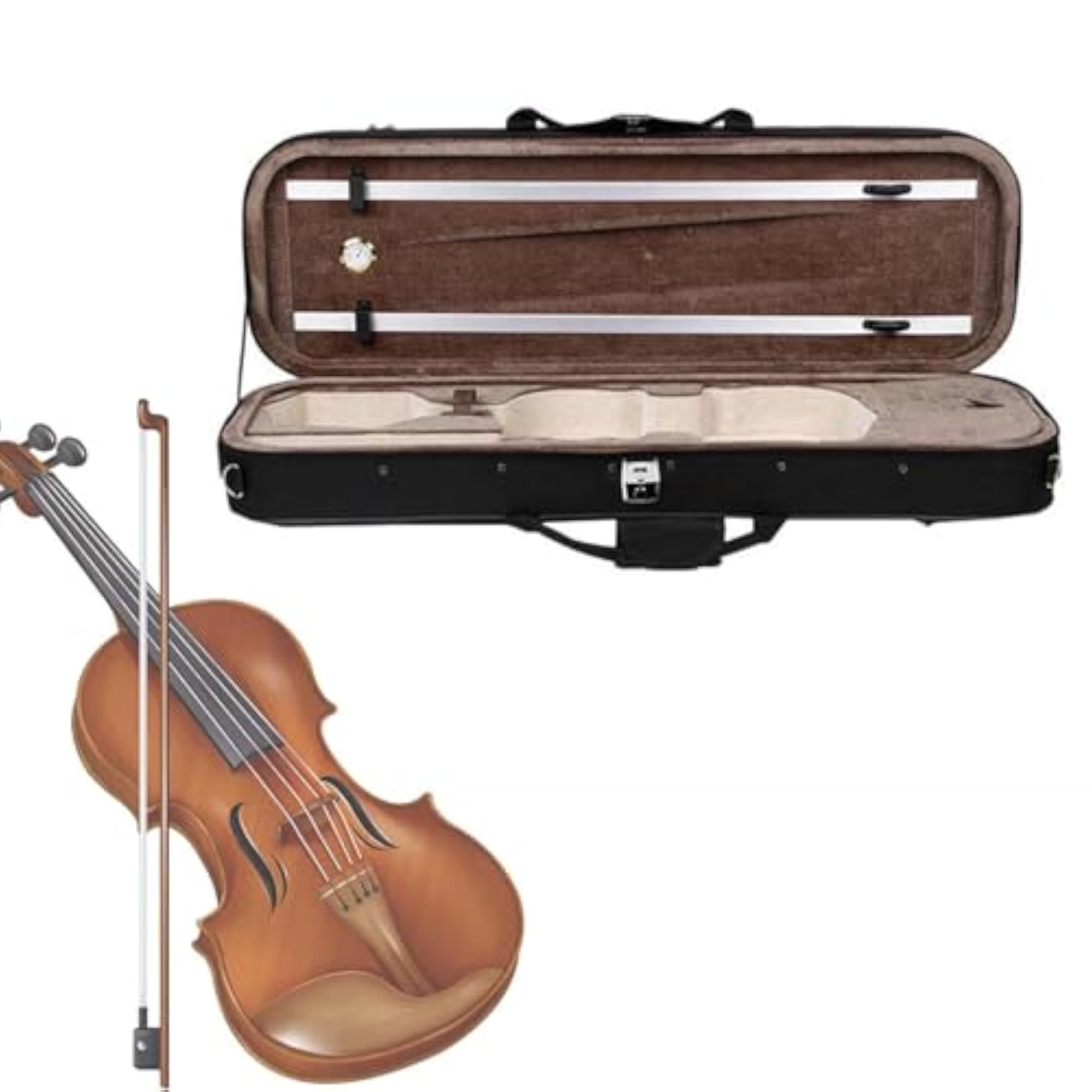 Portable 4/4 Violin Case with ABS Lining