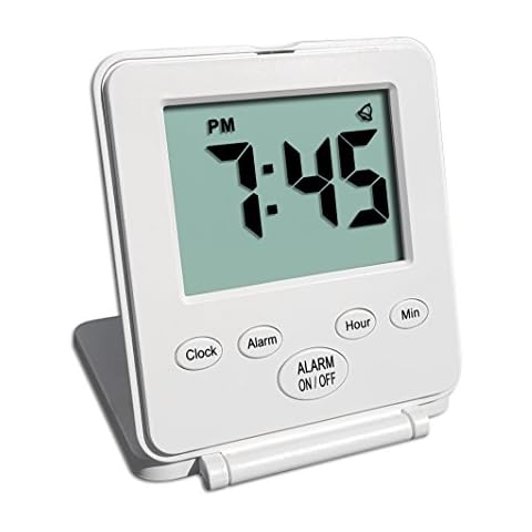 Travelwey Digital Travel Alarm Clock with Snooze Cover