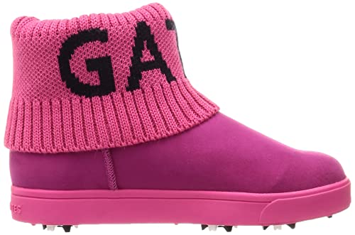 [パーリーゲイツ] レディース ゴルフシューズ ヌバック×リブニット ショーブーツ LADIE'S / 053-1292102 090_ピンク 22.5 6枚目