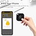 KZO Bluetooth Tracker Tag 1 Pack, iOS and Android Compatible, Find Nearby, Phone Finder, Loud Ring, Replaceable Battery, Suitable to Track Keys/Backpacks/Luggage/Suitcases (Black, 2 Pack)