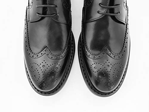 Zapatos de hombre Blucher Luis Gonzalo 1966 negros 7434H para vestir en talla 44 3