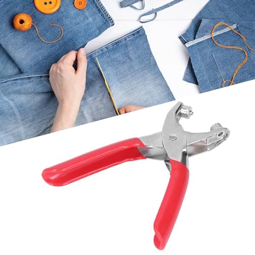 Grommet Tool Kit, Grommet Pliers Punch Kits Grommet Hand Press Machine with 100 Pcs 4mm Grommets for Canvas, Tarps, Eyelets, Fabric