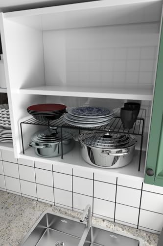 Genişletilebilir Raf Ayarlanabilir Dolap İçi Düzenleyici Mutfak Düzenleyici Banyo Düzenleyici - Görsel 5