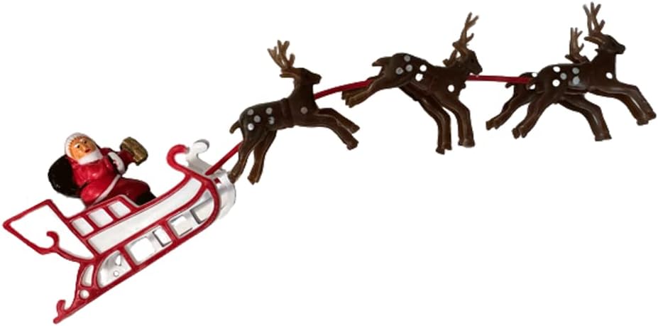 Santa Sleigh Reindeer Christmas Winter Cake Kit Topper Cake Decorating Kit