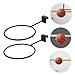 Kisangel 2sets Fashionable Household Basketball Rack Iron Balls Storage Football Display Stand Easy to Install Display Rack 2pcs*2
