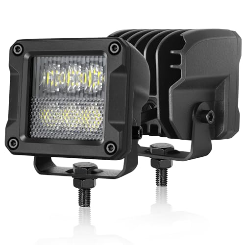 Image of 3 Inch LED Pods 120W CREE LED Cubes 3x3 Offroad Driving Lights | Driving Combo Low Beam, High Intensity CREE LEDs Square LED Cube Lights Ditch Fog Reverse Lights for Truck Pickup UTV ATV
