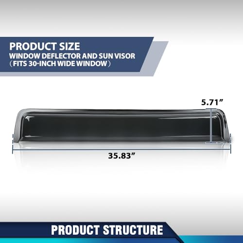 Image of PIT66 Window Deflector and Sun Visor 1 PC