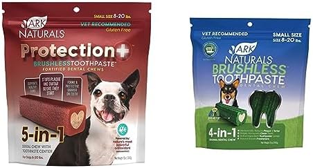 Ark Naturals Brushless Toothpaste Bundle, Dog Dental Chews for Small Breeds, Prevents Plaque & Tartar, Freshens Breath, 12oz Each image 2